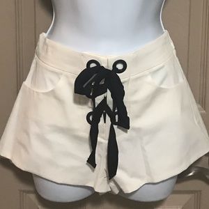 Zara Lace-up Front Shorts